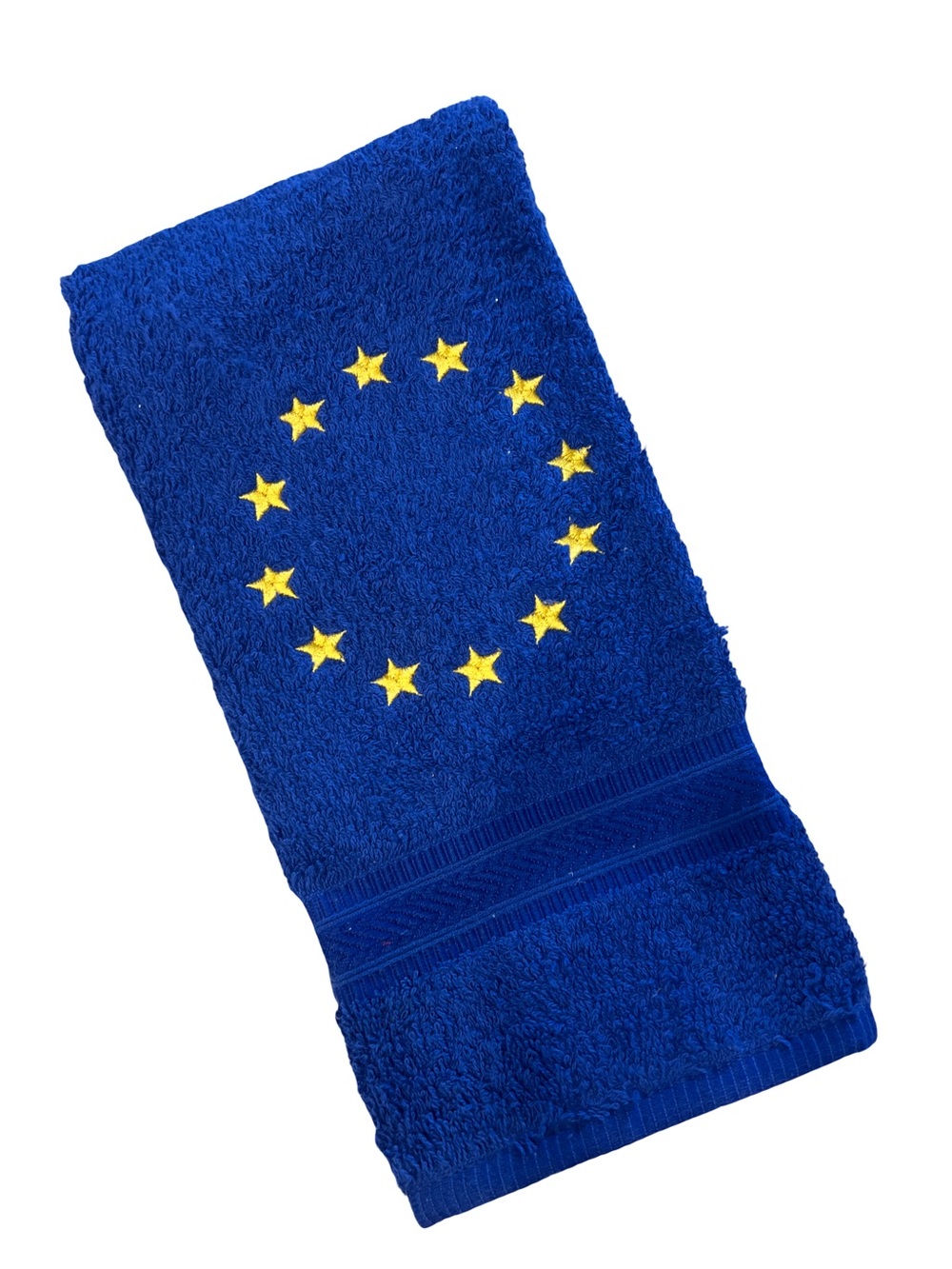 Vintage and New European Union Golf Towel with Yellow Star Emblem